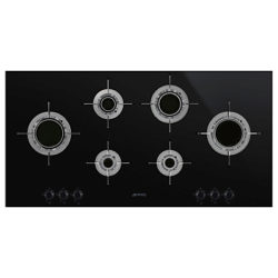 Smeg PVL6106CN Dolce Stil Novo Gas Hob, Black